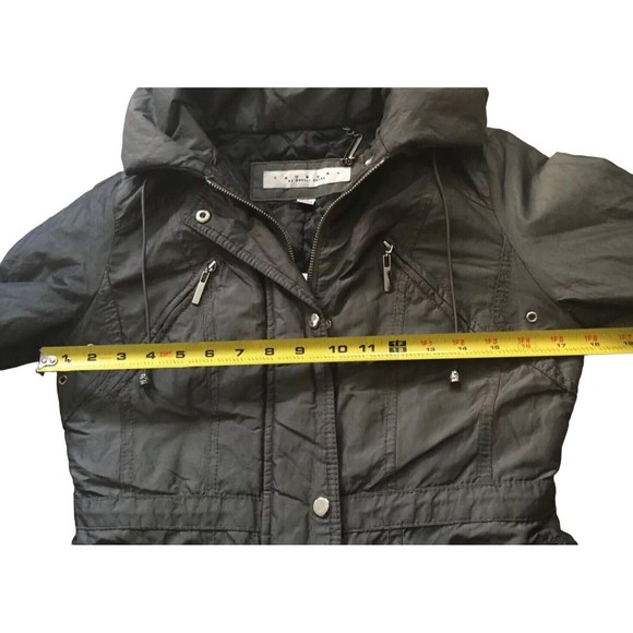 Laundry Shelli Segal Womens Coat Double Zip Adjustable Collar XS - Picture 10 of 12